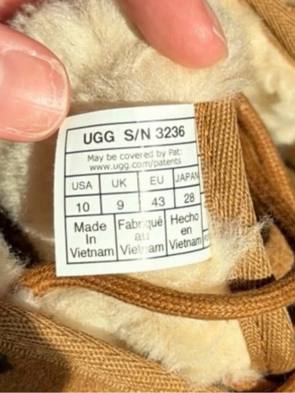 UGG suede upper